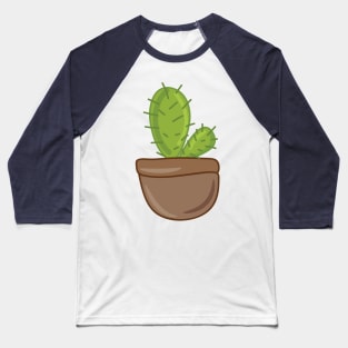 Cute Cactus Pot Baseball T-Shirt